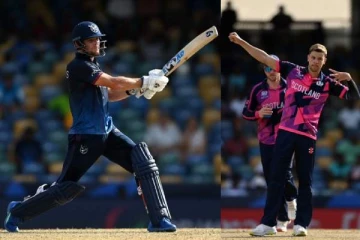 கடைசிவரை அவுட் ஆகாமல் வெற்றிபெற வைத்த கேப்டன்..ஸ்கொட்லாந்திடம் வீழ்ந்த நமீபியா