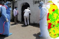 இலங்கையில் கொரோனா ஆபத்து மிக்க பகுதிகள்! வெளியானது புதிய வரைபடம்
