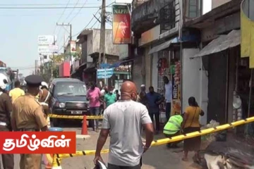 விசர் நாயை துப்பாக்கியால் சுட்ட பொலிசார்! பார்த்துக்கொண்டு நின்ற நபர் காயம்