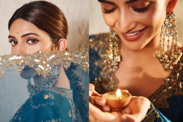 கையில் தீபம், கவர்ந்திழுக்கும் சிரிப்பு.. நடிகை ஸ்ரீலீலாவின் தீபாவளி போட்டோஷூட்