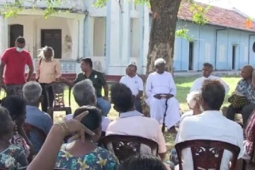 மனித உரிமை செயற்பாட்டாளர்களின் பங்கேற்புடன் இரணைதீவில் 7வது நாளாகவும் போராட்டம்