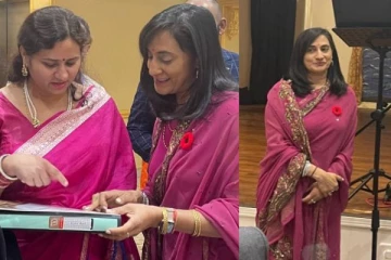 கனடாவில் இந்து பாரம்பரிய மாத கொண்டாட்டம்! புடவையில் ஜொலித்த தமிழ்ப்பெண்ணான பாதுகாப்பு அமைச்சர்