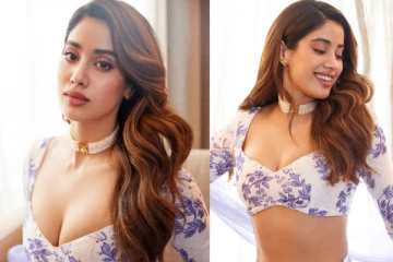 படத்தின் ப்ரோமோஷனுக்கு கிளாமராக வந்த ஜான்வி கபூர்!