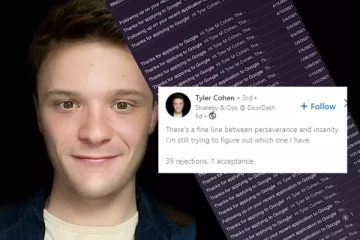 39 முறை நிராகரித்த Google;மனம் தளராமல் முயற்சி செய்த  இளைஞருக்கு கிடைத்த வெற்றி!