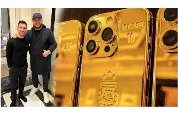 Viral Video : 35 பேருக்கு தங்க முலாம் பூசப்பட்ட ஐபோன்களை பரிசாக கொடுத்த மெஸ்ஸி...!