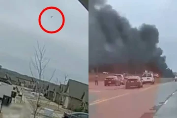 அமெரிக்காவின் பிளாக் ஹாக் ஹெலிகாப்டர் தரையில் மோதி விபத்து: வீடியோ