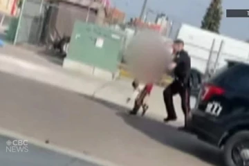 கனடாவில் இளம்பெண்ணை பலமாக தரையில் தள்ளிய பொலிசாரால் சர்ச்சை...