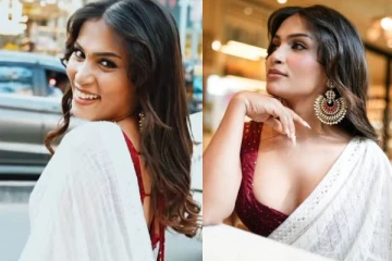 லோநெக் சேலையில் மயக்கும் பிக்பாஸ் பிரபலம் ஷிவின்!! புகைப்படங்கள்..