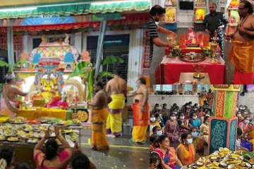 சுவிஸில் துர்க்கை அம்மன் ஆலயத்தில் முதல் முறையாக 1008 சங்குகளால் அபிஷேகம்!