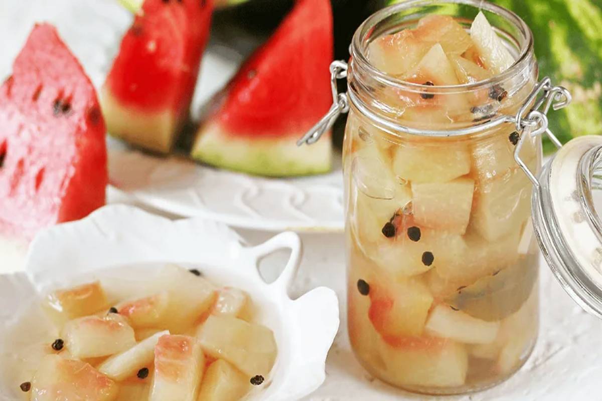 தர்பூசணி தோலில் ஊறுகாய் - பத்தே நிமிடத்தில் எப்படி செய்வது? | Pickled Watermelon Rind 10 Minutes Recipe தர்பூசணி தோலில் ஊறுகாய் - பத்தே நிமிடத்தில் எப்படி செய்வது? | Pickled Watermelon Rind 10 Minutes Recipe