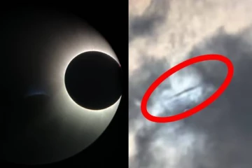 சூரிய கிரகணத்தின் போது அதிர்ச்சி : ஏலியன்களின் பறக்கும் தட்டை நேரில் கண்ட மக்கள்!