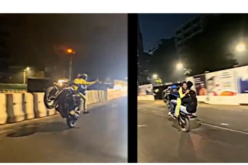 2 பெண்களுடன் ஜாலியாக பைக் ஸ்டண்ட் செய்த இளைஞர்! கிடைத்த தண்டனை என்ன தெரியுமா?