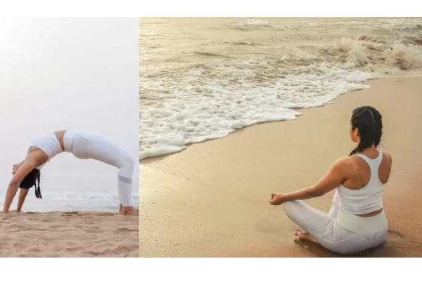 கடற்கரையில் யோக செய்து அசத்திய பிரபல பிக்பாஸ் நடிகை! | Cinema