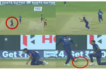 கேட்சை கோட்டை விட்ட புவனேஷ்வர் குமார் - கடுப்பில் ரோகித் சர்மா செய்த செயல்