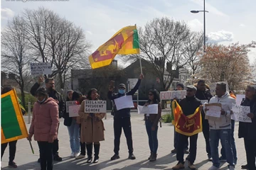 இலங்கை அரசாங்கத்தின் ஊழல் ஆட்சிக்கு எதிராக பிரித்தானியாவில் போராட்டம்