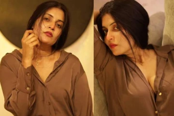 சட்டை பட்டனை கழட்டி சீரியல் நடிகை வினிதா எடுத்த போட்டோ ஷுட்... செம டிரெண்டிங்