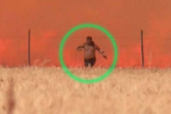 ஆடையில் பற்றி எரிந்த நெருப்பு! அரை நிர்வாணமாக ஓடிவந்த நபர்: பதபதைக்க வைத்த காட்சி | Driver Escapes Spanish Wildfire Dress Fire