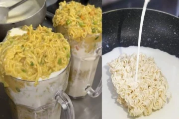 என்ன கன்றாவிடா இது? இணையத்தில் வைரலாகும் மேகி மில்க் ஷேக் வீடியோ!