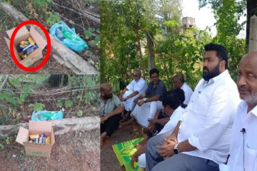 போராட்டக்களத்தில் அவமதிக்கப்பட்ட அங்கஜன் இராமநாதன் - தூக்கி வீசப்பட்ட உணவுப்பொருட்கள்! (படங்கள்)