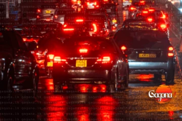 බත්තරමුල්ල පාර්ලිමේන්තු වටරවුම අවට රථවාහන තදබදයක්