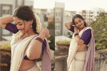 சீரியல் நடிகை காவ்யா அறிவுமணி ஹோம்லி லுக்கில் கலக்கல் ஸ்டில்ஸ்