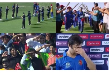 கண்ணீர்விட்டு அழுத ஆப்கானிஸ்தான் வீரர்! சல்யூட் அடித்த ரசிகர்கள்: அபார வெற்றி தேடித் தந்த வீரர்கள்