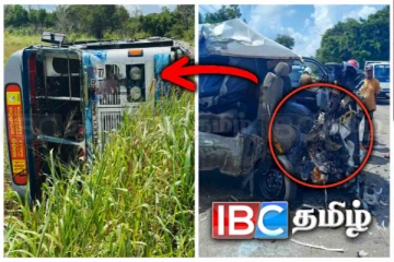 திருகோணமலை வீதியில் கோர விபத்து: இருவர் பலி 25 பேருக்கும் மேற்பட்டோர் காயம்