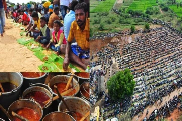 சுடசுட கறிவிருந்து ; சாதி,மத வேறுபாடில்லை - ஆண்கள் மட்டுமே பங்கேற்கும் கோயில் திருவிழா!