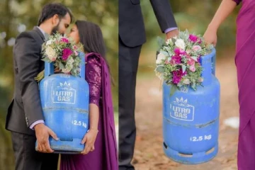 இலங்கையில் திருமண தம்பதிக்கு எரிவாயு சிலிண்டர்! பலரை வியக்க வைத்த சம்பவம்