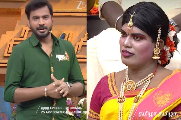 தமிழா தமிழா: பெண் வேடம் அணிந்து நடிக்கும் மகன்... கண்ணீர் மல்க பேசிய தாய்! | Tamizhatamizha Show This Week Promo Goes Viral