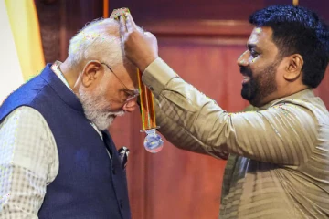 இந்திய பிரதமருக்கு இலங்கையின் உயரிய விருது வழங்கி கௌரவிப்பு - திருக்குறள் சொல்லி நன்றி கூறிய மோடி