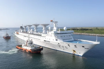 சீன கப்பலால் சர்ச்சை - ஹம்பாந்தோட்டை வான்பரப்பிற்கு  திருப்பப்படும் அமெரிக்க இராணுவ செயற்கைகோள்