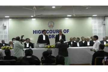 சென்னை உயர்நீதிமன்ற நிரந்தர நீதிபதிகளாக 8 பேர் இன்று பதவியேற்பு!