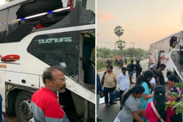 கொழும்பில் இருந்து சென்ற பேருந்து யாழ்ப்பாணத்தில் விபத்து; பயணிகள் நிலை என்ன?