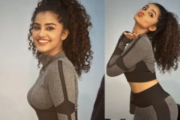 ஜிம் ட்ரெஸ்ஸில் அனுபமா பரமேஸ்வரன் ட்ரெண்டி போட்டோஷூட்