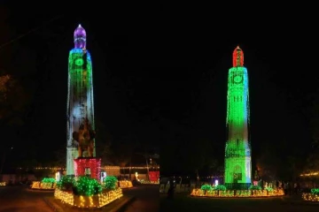 யாழ். மணிக்கூட்டு கோபுர மின் அலங்காரம்