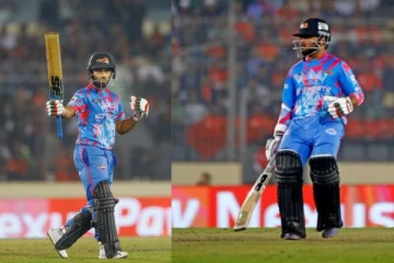 34 ஓட்டங்களுக்கு 4 விக்கெட்: 47 பந்தில் 79 ரன் விளாசி அணியை காப்பாற்றிய வீரர் (வீடியோ)