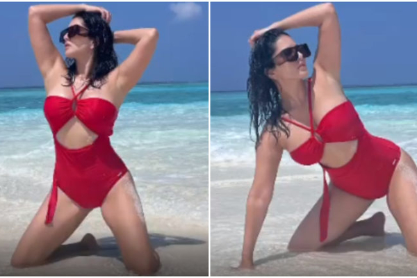 மாலத்தீவு கடலில் பிகினி உடையில் ஓடி வரும் சன்னிலியோன் - இணையத்தை கலக்கும் வீடியோ - தமிழ்நாடு