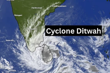 இலங்கைக்கு அருகில் உருவானது தித்வா புயல்; அடுத்த 24 மணித்தியாலம் கனமழை!