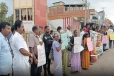 தமிழர்களுக்கு எதிரான அடக்குமுறைக்கு கண்டனம் தெரிவித்து யாழில் கவனயீர்ப்புப் போராட்டம்