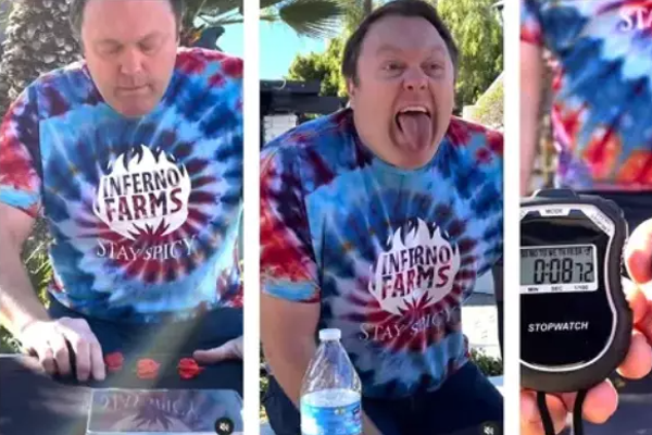 இணையத்தை திகைக்க வைத்து சில நொடிகளில் சாதனை படைத்த விநோத மனிதர்.... என்ன செய்தார் தெரியுமா? | Guinness World Records Viral Video