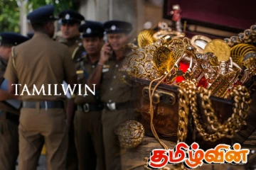 இலங்கையில் புதையல் தோண்டும் பொலிஸார்