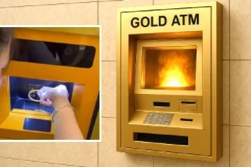 சீன நிறுவனம் உருவாக்கிய புதிய சாதனை ; தங்கத்தை உருக்கி பணமாக தரும் ATM