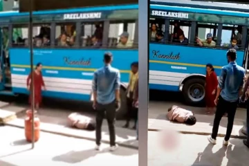 பஸ்ஸில் பாலியல் தொல்லை கொடுத்த குடிகார ஆசாமியை தர்ம அடி கொடுத்து புரட்டி எடுத்த சிங்கப்பெண் - வைரலாகும் வீடியோ