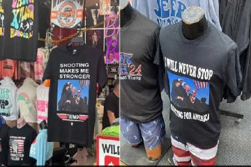 ட்ரம்ப் மீதான துப்பாக்கி சூடு :உலகம் முழுவதும் பிரபலமடைந்துள்ள ரீ சேட்டுகள்