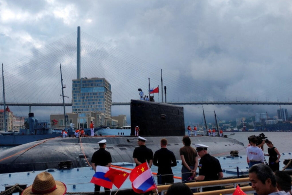Russian, Chinese Navy Fire Drill