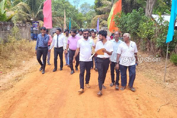 கிளிநொச்சி- கனகபுரம் பகுதியில் உள்ள வீதி புனரமைப்பதற்கான நடவடிக்கைகள் ஆரம்பம் | Road Reconstruction Activities In The Kilinochchi
