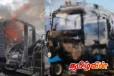 திடீரென தீப்பிடித்து எரிந்த முச்சக்கர வண்டி!