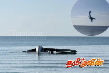 வெளிநாடொன்றில் கடலில் விழுந்த விமானம்: ஐவர் பலி
