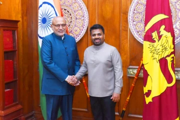 ජනපති අනුර කුමාරව ඉන්දීය උප ජනපති රාධක්‍රිෂ්ණන් හමුවෙයි